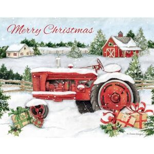 Lang Snowy Tractor Boxed Christmas Cards (1004844) Lang Snowy Tractor Boxed Christmas Cards (1004844)