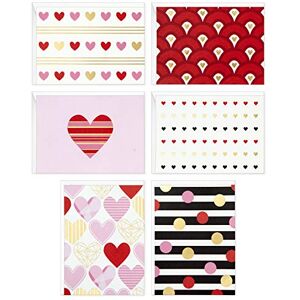 Hallmark Blank Cards Assortment, Hearts and Stripes (24 Cards with Envelopes) Hallmark Blank Cards Assortment, Hearts and Stripes (24 Cards with Envelopes)