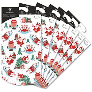 Clairefontaine 618011C Pack of 6 Gift Boxes, Foldable, 16 x 22 cm, Ideal for Gifting Small Objects and Accessories, Santa Claus, 1 Pack Clairefontaine 618011C Pack of 6 Gift Boxes, Foldable, 16 x 22 cm, Ideal for Gifting Small Objects and Accessories, Santa Claus, 1 Pack