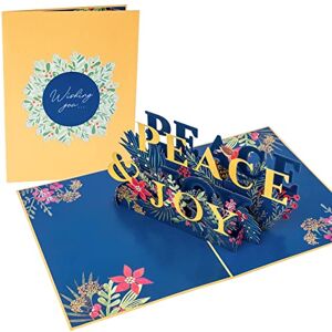 PopLife Wishing You Peace & Joy 3D Pop Up Handmade Greeting, Blank Merry Christmas Card, Small Stocking Present for Friends and Family, Holiday Wishes PopLife Wishing You Peace & Joy 3D Pop Up Handmade Greeting, Blank Merry Christmas Card, Small Stocking Present for Friends and Family, Holiday Wishes
