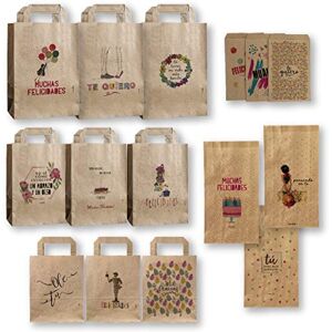 Happymots 15 Kraft Paper Bags - Gift & Party Bags Happymots 15 Kraft Paper Bags - Gift & Party Bags
