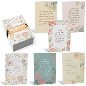 Better Office Products 50 Pack Inspirational Christian Greeting Cards with Envelopes, 6 Bible Verses, 6 Designs, 4x6 Inch, Scripture Notecards for All Occasions (Floral Harvest) Better Office Products 50 Pack Inspirational Christian Greeting Cards with Envelopes, 6 Bible Verses, 6 Designs, 4x6 Inch, Scripture Notecards for All Occasions (Floral Harvest)