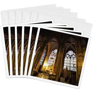 3dRose Paris France, Notre-Dame Cathedral 2 Greeting Cards, 6 by 6-inches, Set of 6 (gc_10072_1) 3dRose Paris France, Notre-Dame Cathedral 2 Greeting Cards, 6 by 6-inches, Set of 6 (gc_10072_1)