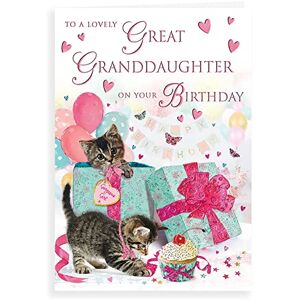 Piccadilly Greetings Regal Publishing Traditional Birthday Card Great Granddaughter 9 x 6 inches, Pink Piccadilly Greetings Regal Publishing Traditional Birthday Card Great Granddaughter 9 x 6 inches, Pink