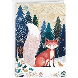 Hallmark UNICEF Boxed Christmas Cards, Folk Art Fox (12 Cards and 13 Envelopes) Hallmark UNICEF Boxed Christmas Cards, Folk Art Fox (12 Cards and 13 Envelopes)