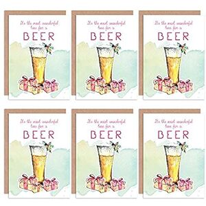 Wee Blue Coo Christmas Cards 6 Pack Beer Alcohol Funny Tipsy Set Xmas Wee Blue Coo Christmas Cards 6 Pack Beer Alcohol Funny Tipsy Set Xmas