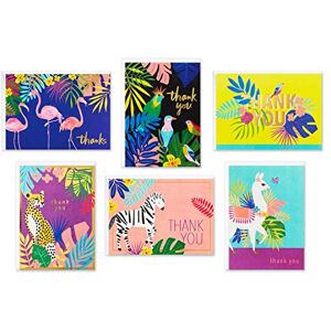 Hallmark Thank You Cards Assortment, Tropical Animals (24 Assorted Thank You Notes with Envelopes—Cheetahs, Llamas, Zebras, Flamingos, Birds) Hallmark Thank You Cards Assortment, Tropical Animals (24 Assorted Thank You Notes with Envelopes—Cheetahs, Llamas, Zebras, Flamingos, Birds)