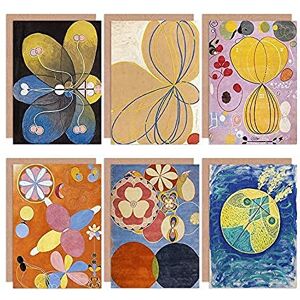 Artery8 Hilma af Klint Primordial Youth Abstract Adulthood Star Evolution Fine Art Greeting Card Pack of 6 Artery8 Hilma af Klint Primordial Youth Abstract Adulthood Star Evolution Fine Art Greeting Card Pack of 6