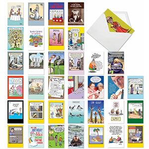 NobleWorks - Variety Pack of 36 Assorted Funny Birthday Cards - Birthday Favorites AC2911BDG-B1x36 NobleWorks - Variety Pack of 36 Assorted Funny Birthday Cards - Birthday Favorites AC2911BDG-B1x36