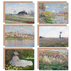 Artery8 - Claude Monet Plum Tree Poppy - Greeting Card Pack Artery8 - Claude Monet Plum Tree Poppy - Greeting Card Pack