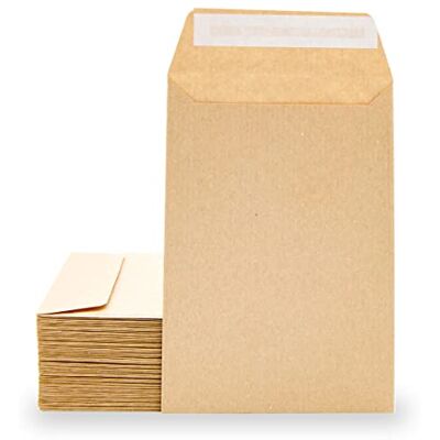 m-office Kraft Paper Envelopes, Small Silicone Strip Envelopes for Invitations or Wedding Guest Gift Bags, 100 x 145 mm, Envelopes for Jewellery or Seeds · (500 Pcs) m-office Kraft Paper Envelopes, Small Silicone Strip Envelopes for Invitations or Wedding Guest Gift Bags, 100 x 145 mm, Envelopes for Jewellery or Seeds · (500 Pcs)