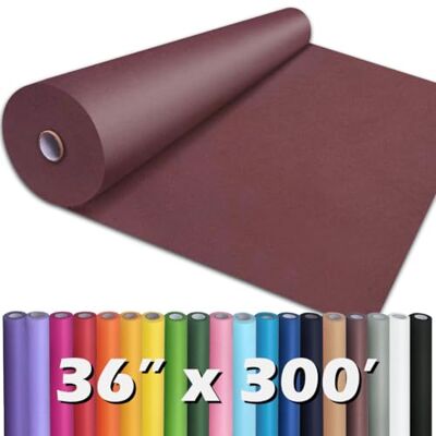 PH PERKHOMY PerkHomy Wine Red Kraft Paper Roll 36" x 3,600" (300') for Gift Wrapping Bouquet Flower Art Painting Craft Writing Packaging Shipping 80GSM 55LB (Wine Red, 36" x 300') PH PERKHOMY PerkHomy Wine Red Kraft Paper Roll 36" x 3,600" (300') for Gift Wrapping Bouquet Flower Art Painting Craft Writing Packaging Shipping 80GSM 55LB (Wine Red, 36" x 300')