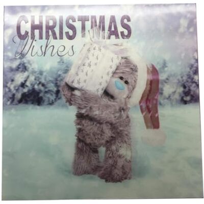Me To You 3D Holographic Christmas Wishes Bear Christmas Card Me To You 3D Holographic Christmas Wishes Bear Christmas Card