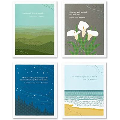 Compendium Positively Green 4-Pack of Sympathy Cards Assorted Designs, 5.38 in x 4.25 in Compendium Positively Green 4-Pack of Sympathy Cards Assorted Designs, 5.38 in x 4.25 in