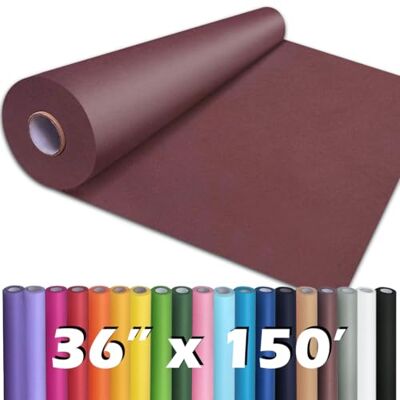 PH PERKHOMY PerkHomy Wine Red Kraft Paper Roll 36" x 1,800" (150') for Gift Wrapping Bouquet Flower Art Painting Craft Writing Packaging Shipping 80GSM 55LB (Wine Red, 36" x 150') PH PERKHOMY PerkHomy Wine Red Kraft Paper Roll 36" x 1,800" (150') for Gift Wrapping Bouquet Flower Art Painting Craft Writing Packaging Shipping 80GSM 55LB (Wine Red, 36" x 150')
