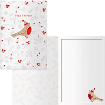 DOHE Christmas cards Pack of 6 Size: 11.5 x 17 cm (closed) Includes envelope for storing the card Bird model DOHE Christmas cards Pack of 6 Size: 11.5 x 17 cm (closed) Includes envelope for storing the card Bird model