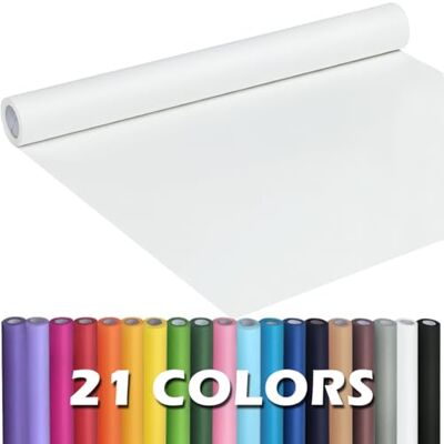 PH PERKHOMY PerkHomy White Kraft Paper Roll 17.5" x 960" (80') for Gift Wrapping Bouquet Flower Art Painting Craft Writing Packaging Shipping 80GSM 55LB (White, 17.5" x 80') PH PERKHOMY PerkHomy White Kraft Paper Roll 17.5" x 960" (80') for Gift Wrapping Bouquet Flower Art Painting Craft Writing Packaging Shipping 80GSM 55LB (White, 17.5" x 80')