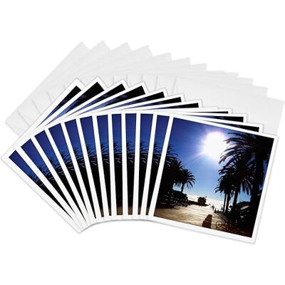 3dRose Afternoon in Hermosa Beach Shows Setting Sun Over The Pacific Ocean in California Greeting Cards, 6 by 6-inches, Set of 12 (gc_19256_2) 3dRose Afternoon in Hermosa Beach Shows Setting Sun Over The Pacific Ocean in California Greeting Cards, 6 by 6-inches, Set of 12 (gc_19256_2)
