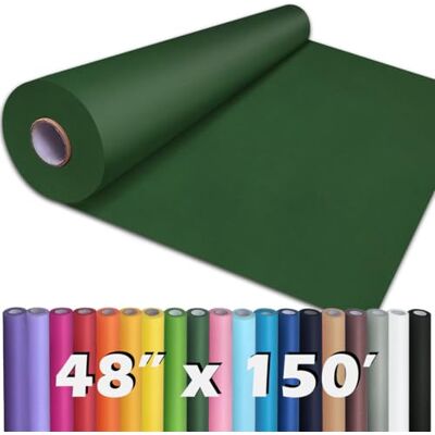 PH PERKHOMY PerkHomy Dark Green Kraft Paper Roll 48" x 1,800" (150') for Gift Wrapping Bouquet Flower Art Painting Craft Writing Packaging Shipping 80GSM 55LB (Dark Green, 48" x 150') PH PERKHOMY PerkHomy Dark Green Kraft Paper Roll 48" x 1,800" (150') for Gift Wrapping Bouquet Flower Art Painting Craft Writing Packaging Shipping 80GSM 55LB (Dark Green, 48" x 150')