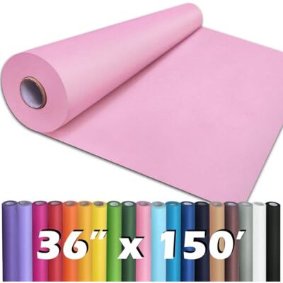 PH PERKHOMY PerkHomy Light Pink Kraft Paper Roll 36" x 1,800" (150') for Gift Wrapping Bouquet Flower Art Painting Craft Writing Packaging Shipping 80GSM 55LB (Light Pink, 36" x 150') PH PERKHOMY PerkHomy Light Pink Kraft Paper Roll 36" x 1,800" (150') for Gift Wrapping Bouquet Flower Art Painting Craft Writing Packaging Shipping 80GSM 55LB (Light Pink, 36" x 150')