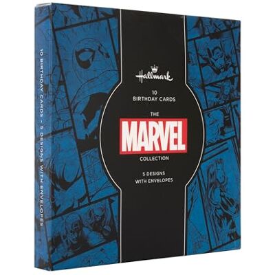 Hallmark Birthday Cards, Multipack Birthday Cards, MARVEL Comics Birthday Card, Pack of 10, 5 Designs with Envelopes Hallmark Birthday Cards, Multipack Birthday Cards, MARVEL Comics Birthday Card, Pack of 10, 5 Designs with Envelopes
