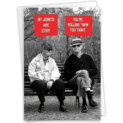 NobleWorks 1 Funny Birthday Greeting Card with Envelope Grown-Up Humor, Happy Birthday Card for Old Guys Men Stiff Joints C7038BDG NobleWorks 1 Funny Birthday Greeting Card with Envelope Grown-Up Humor, Happy Birthday Card for Old Guys Men Stiff Joints C7038BDG