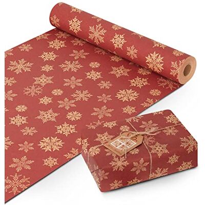 Kraft & Co Wrapping Paper Roll Quality Festive Designed Kraft Paper Eco-Friendly, Recyclable & Biodegradable Multipurpose Wrapping Paper Ideal for Gifts, Arts & Crafts & Christmas (44.5CM x 25M) Kraft & Co Wrapping Paper Roll Quality Festive Designed Kraft Paper Eco-Friendly, Recyclable & Biodegradable Multipurpose Wrapping Paper Ideal for Gifts, Arts & Crafts & Christmas (44.5CM x 25M)