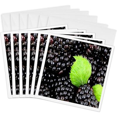 3dRose BlackBerry Surprise Greeting Cards, 6 by 6-inches, Set of 6 (gc_15480_1) 3dRose BlackBerry Surprise Greeting Cards, 6 by 6-inches, Set of 6 (gc_15480_1)