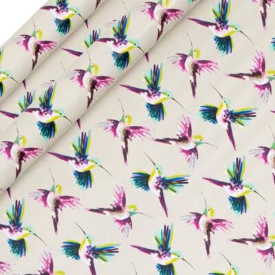 Glick 2 Pack Hummingbird Wrapping Paper, for Birthdays and Celebrations, 2 x Recyclable Rolls (Each 4m x 70cm), Multi Glick 2 Pack Hummingbird Wrapping Paper, for Birthdays and Celebrations, 2 x Recyclable Rolls (Each 4m x 70cm), Multi