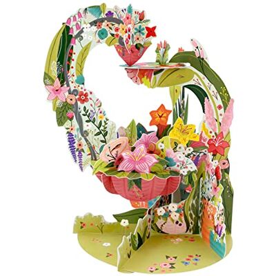 SANTORO Pendulum, 3D Pop Up Greeting Card Flower Show, Botanical Garden For Her, For Mum, Birthday, Mothers Day, Garden Lovers Wildflower, Sping, Lilies, Tulips SANTORO Pendulum, 3D Pop Up Greeting Card Flower Show, Botanical Garden For Her, For Mum, Birthday, Mothers Day, Garden Lovers Wildflower, Sping, Lilies, Tulips