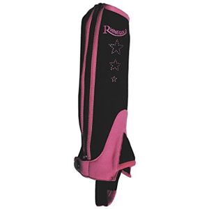 Rhinegold CHILDREN’S HALF CHAPS, Pink, Size M – Synthetic Horse Riding Gaiters with Elasticated Fit, Durable Zip & Sparkly Star Design – Pony & Equestrian Wear Rhinegold CHILDREN’S HALF CHAPS, Pink, Size M – Synthetic Horse Riding Gaiters with Elasticated Fit, Durable Zip & Sparkly Star Design – Pony & Equestrian Wear