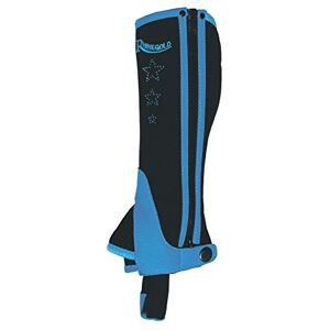 Rhinegold CHILDREN’S HALF CHAPS, Blue, Size L – Synthetic Horse Riding Gaiters with Elasticated Fit, Durable Zip & Sparkly Star Design – Pony & Equestrian Wear Rhinegold CHILDREN’S HALF CHAPS, Blue, Size L – Synthetic Horse Riding Gaiters with Elasticated Fit, Durable Zip & Sparkly Star Design – Pony & Equestrian Wear