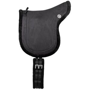 PFIFF 103004 Bareback Horse Riding Mat without Headband Velour and Faux Fur with Saddle Strap Black Shetty PFIFF 103004 Bareback Horse Riding Mat without Headband Velour and Faux Fur with Saddle Strap Black Shetty