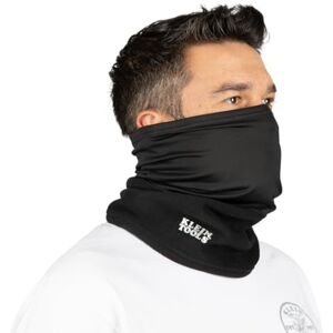 KLEIN TOOLS 60466 Neck and Face Warming Gaiter, Double-Layered Half-Band, Black, One Size fits Most KLEIN TOOLS 60466 Neck and Face Warming Gaiter, Double-Layered Half-Band, Black, One Size fits Most