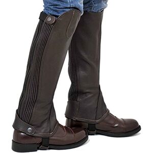 Riders Trend Men's Full Grain Leather Gaiter Unisex Adult Dual Stretch Panel-Brown, S = Calf (13-14)" x Height-15, Small/15 Inch Riders Trend Men's Full Grain Leather Gaiter Unisex Adult Dual Stretch Panel-Brown, S = Calf (13-14)" x Height-15, Small/15 Inch