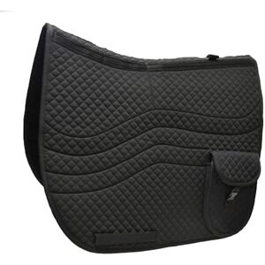 Rhinegold POCKET INTERCHANGEABLE SADDLE PAD – Full Size, Black – Adjustable Memory Foam Inserts for Custom Fit & Shock Absorption – Deep Storage Pockets – Quilted Cotton with Brushed Lining Rhinegold POCKET INTERCHANGEABLE SADDLE PAD – Full Size, Black – Adjustable Memory Foam Inserts for Custom Fit & Shock Absorption – Deep Storage Pockets – Quilted Cotton with Brushed Lining