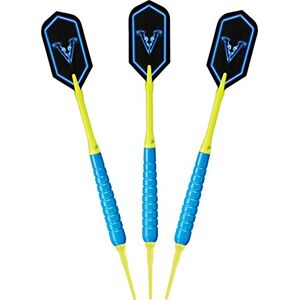 Viper by GLD Products Viper V Glo Soft Tip Darts, Blue/Yellow, 18 Grams Viper by GLD Products Viper V Glo Soft Tip Darts, Blue/Yellow, 18 Grams