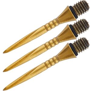 Unicorn Volute Swytch Converta Replacement Steel Tip Dart Points Golden Titanium Coating 4 Grooves Grip 27 mm 3 per Pack Unicorn Volute Swytch Converta Replacement Steel Tip Dart Points Golden Titanium Coating 4 Grooves Grip 27 mm 3 per Pack