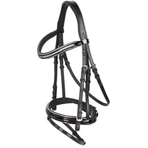 Covalliero Kingston Snaffle Bridle, Black, Pony Covalliero Kingston Snaffle Bridle, Black, Pony