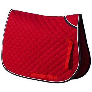 Rhinegold Twin Bound Saddle Cloth Cob Red Rhinegold Twin Bound Saddle Cloth Cob Red