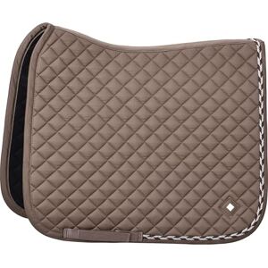 Imperial Riding IRH Basic Cotton DR Dressage Saddle Cloth with Diamond Quilting, Glitter Piping and Metal Logo, Straw, Pony Imperial Riding IRH Basic Cotton DR Dressage Saddle Cloth with Diamond Quilting, Glitter Piping and Metal Logo, Straw, Pony