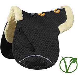 Rhinegold Unisex's 453-P-BK/NAT Luxe Fur Vented Numnah, Black/Natural, Pony Rhinegold Unisex's 453-P-BK/NAT Luxe Fur Vented Numnah, Black/Natural, Pony