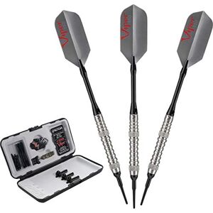 Viper V-Factor 90% Tungsten Soft Tip Darts with Storage/Travel Case, Ringed, 18 Grams Viper V-Factor 90% Tungsten Soft Tip Darts with Storage/Travel Case, Ringed, 18 Grams