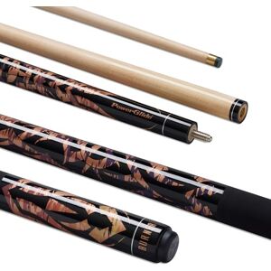POWERGLIDE One 2-Piece Pool Cue Stick Burner Maple Wood Shaft & Ramin Butt with Decal Pool Joint with Plastic Collar Full Size 57" 10 mm Tip POWERGLIDE One 2-Piece Pool Cue Stick Burner Maple Wood Shaft & Ramin Butt with Decal Pool Joint with Plastic Collar Full Size 57" 10 mm Tip