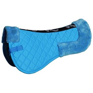 Rhinegold COTTON HORSE RIDING SADDLE PAD Luxury Equestrian Cotton Pad Saddle with Faux Fur, Trimmed Edges & Girth Replacement Straps. Horse Equipment Numnahs for Horses & Ponies Turquoise Rhinegold COTTON HORSE RIDING SADDLE PAD Luxury Equestrian Cotton Pad Saddle with Faux Fur, Trimmed Edges & Girth Replacement Straps. Horse Equipment Numnahs for Horses & Ponies Turquoise