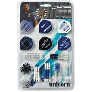 Unicorn Gary Anderson Darts Tune-Up Kit 6 Flights, 18 Shafts, 8 Locking Rings, 8 Flight Protectors, 12 Shaft Springs Unicorn Gary Anderson Darts Tune-Up Kit 6 Flights, 18 Shafts, 8 Locking Rings, 8 Flight Protectors, 12 Shaft Springs