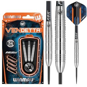 WINMAU Darts Vendetta 24g 80% Tungsten Darts Set – High-Density Tungsten Dart Construction, Precision Steel Tips, Flights – Professional Dart Set Competitive Play & Practice WINMAU Darts Vendetta 24g 80% Tungsten Darts Set – High-Density Tungsten Dart Construction, Precision Steel Tips, Flights – Professional Dart Set Competitive Play & Practice
