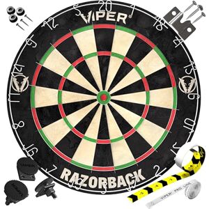 Viper by GLD Products 42-6006 Dartboard with Staple-Free Spider Razorback Sisal/Bristle Steel Tip, Multicolored, One Size Viper by GLD Products 42-6006 Dartboard with Staple-Free Spider Razorback Sisal/Bristle Steel Tip, Multicolored, One Size