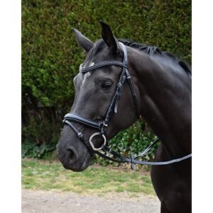 Rhinegold Italia Anatomical Flash Bridle Cob Black Rhinegold Italia Anatomical Flash Bridle Cob Black