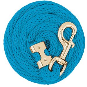 Weaver Equine Value Poly Lead Rope, Hurricane Blue, 8' Horse Lead Rope with Brass Plated 225 Snap, Soft Comfort Grip, Barn Horse Tack for Daily Use Weaver Equine Value Poly Lead Rope, Hurricane Blue, 8' Horse Lead Rope with Brass Plated 225 Snap, Soft Comfort Grip, Barn Horse Tack for Daily Use